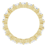 18K Yellow 1 7/8 CTW Natural Diamond Eternity Band Size 8