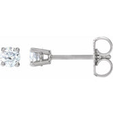 14K White 1/4 CTW Natural Diamond Earrings