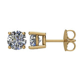 14K Yellow 1 1/2 CTW Natural Diamond Earrings