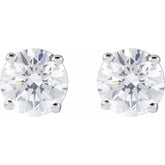 14K White 1 1/2 CTW Natural Diamond Earrings