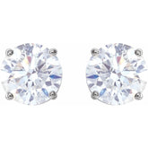 14K White 2 CTW Natural Diamond Earrings