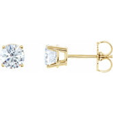14K Yellow 1 CTW Natural Diamond Earrings