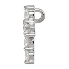 14K White 1/3 CTW Natural Diamond Cross Pendant 14K White 1/3 CTW Natural Diamond Cross Pendant