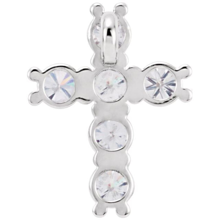 14K White 1/3 CTW Natural Diamond Cross Pendant 14K White 1/3 CTW Natural Diamond Cross Pendant