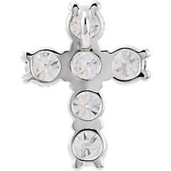 14K White 9/10 CTW Natural Diamond Cross Pendant 14K White 9/10 CTW Natural Diamond Cross Pendant