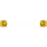 14K Yellow 2.5 mm Natural Yellow Sapphire Earrings