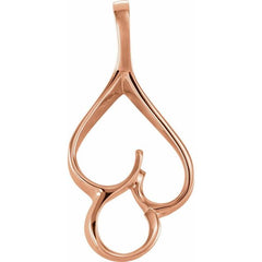 14K Rose Metal Fashion Pendant 14K Rose Metal Fashion Pendant