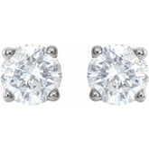 Platinum 3/4 CTW Natural Diamond Earrings