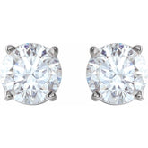 Platinum 1 CTW Natural Diamond Earrings