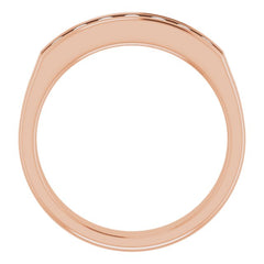 14K Rose 1/2 CTW Natural Diamond Band 14K Rose 1/2 CTW Natural Diamond Band