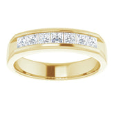 14K Yellow 9/10 CTW Natural Diamond Band