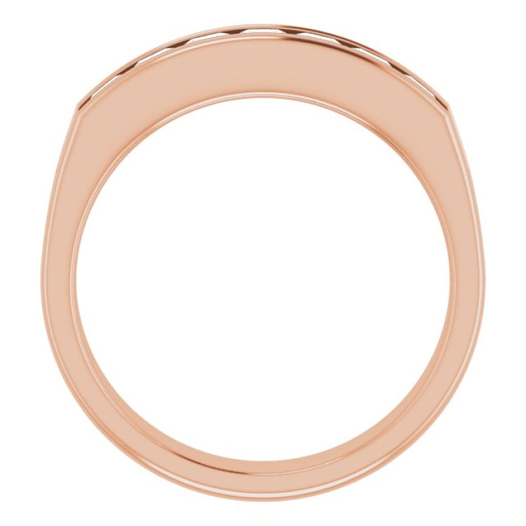14K Rose 1 1/8 CTW Natural Diamond Band 14K Rose 1 1/8 CTW Natural Diamond Band