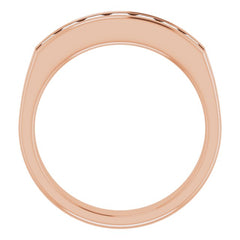 14K Rose 1 1/8 CTW Natural Diamond Band 14K Rose 1 1/8 CTW Natural Diamond Band