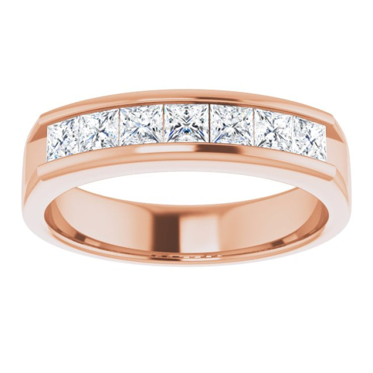 14K Rose 1 1/8 CTW Natural Diamond Band 14K Rose 1 1/8 CTW Natural Diamond Band