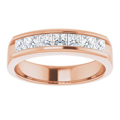 14K Rose 1 1/8 CTW Natural Diamond Band 14K Rose 1 1/8 CTW Natural Diamond Band