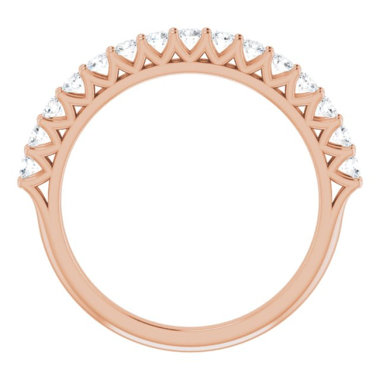 14K Rose 1/2 CTW Lab-Grown Diamond Anniversary Band 14K Rose 1/2 CTW Lab-Grown Diamond Anniversary Band