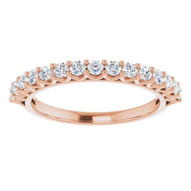 14K Rose 1/2 CTW Lab-Grown Diamond Anniversary Band 14K Rose 1/2 CTW Lab-Grown Diamond Anniversary Band