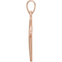 14K Rose Cross Pendant 14K Rose Cross Pendant