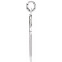 14K White Cross Pendant 14K White Cross Pendant