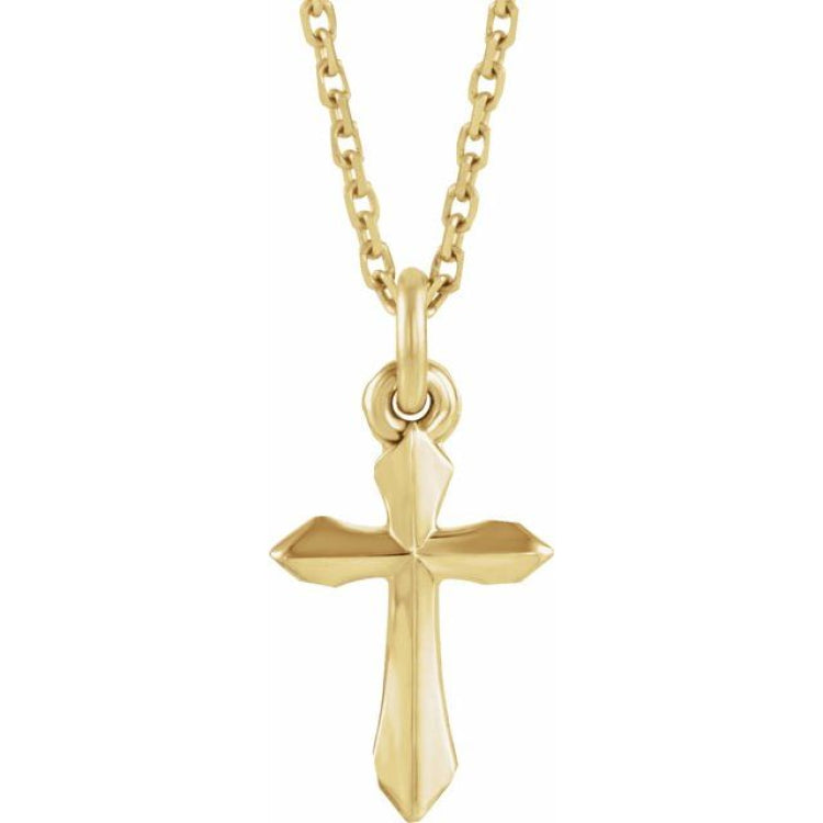 14K White Cross 18" Necklace 14K White Cross 18" Necklace