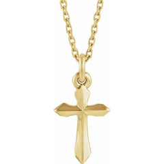 14K White Cross 18" Necklace 14K White Cross 18" Necklace