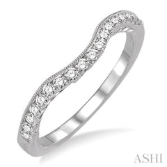 1/6 Ctw Round Cut Diamond Wedding Band in 14K White Gold 1/6 Ctw Round Cut Diamond Wedding Band in 14K White Gold