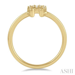 1/10 Ctw Horseshoe Charm Round Cut Diamond Petite Fashion Ring in 10K Yellow Gold 1/10 Ctw Horseshoe Charm Round Cut Diamond Petite Fashion Ring in 10K Yellow Gold