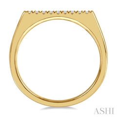 1/20 ctw Bar Top Round Cut Diamond Stackable Petite Ring in 10K Yellow Gold 1/20 ctw Bar Top Round Cut Diamond Stackable Petite Ring in 10K Yellow Gold