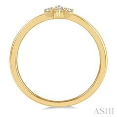 1/20 Ctw Lightweight Baguette and Round Cut Diamond Petite Ring in 10K Yellow Gold 1/20 Ctw Lightweight Baguette and Round Cut Diamond Petite Ring in 10K Yellow Gold