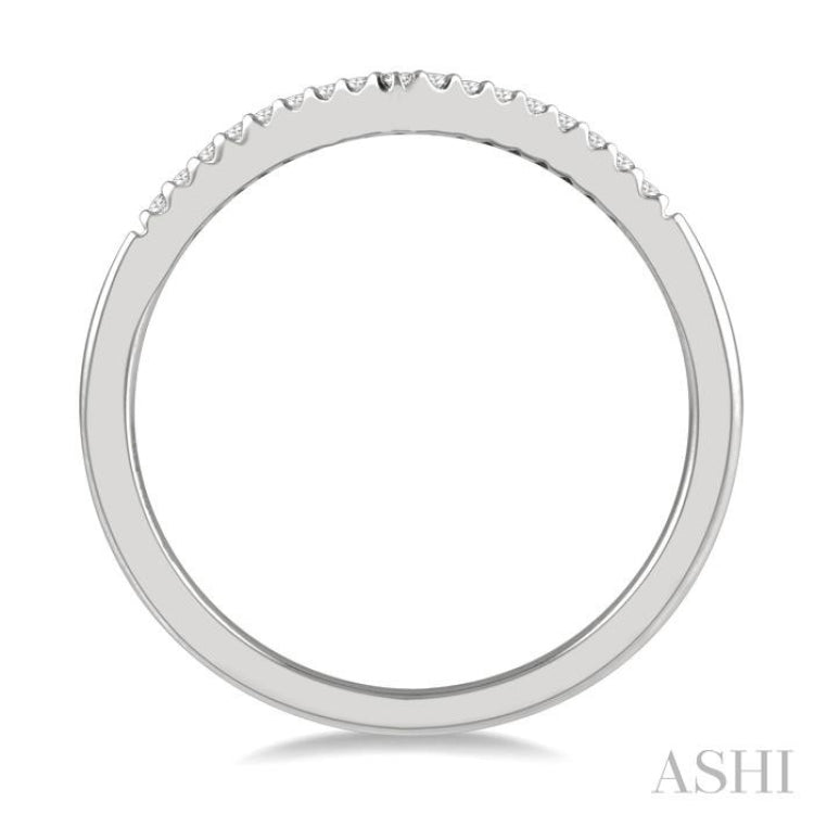 1/10 Ctw Chevron Round Cut Diamond Petite Ring in 10K White Gold 1/10 Ctw Chevron Round Cut Diamond Petite Ring in 10K White Gold
