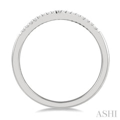 1/10 Ctw Chevron Round Cut Diamond Petite Ring in 10K White Gold 1/10 Ctw Chevron Round Cut Diamond Petite Ring in 10K White Gold