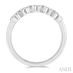 1/3 Ctw 5-Stone Lovebright Round Cut Diamond Band in 14K White Gold 1/3 Ctw 5-Stone Lovebright Round Cut Diamond Band in 14K White Gold