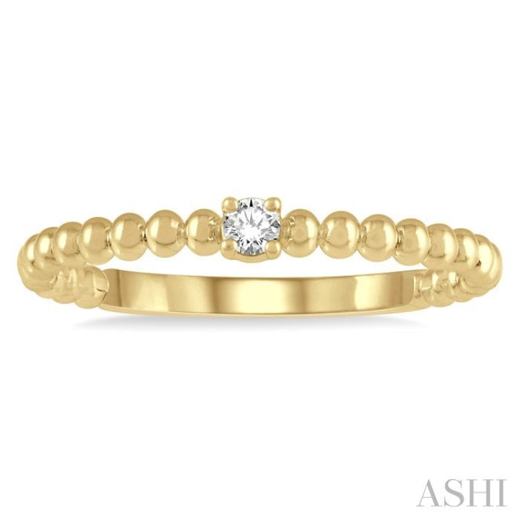 1/20 Ctw Ball Bead Shank Round Cut Diamond Petite Promise Ring in 10K Yellow Gold 1/20 Ctw Ball Bead Shank Round Cut Diamond Petite Promise Ring in 10K Yellow Gold