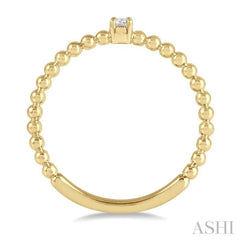 1/20 Ctw Ball Bead Shank Round Cut Diamond Petite Promise Ring in 10K Yellow Gold 1/20 Ctw Ball Bead Shank Round Cut Diamond Petite Promise Ring in 10K Yellow Gold