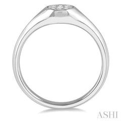 1/6 Ctw Round Shape Lovebright Diamond Ring in 14K White Gold 1/6 Ctw Round Shape Lovebright Diamond Ring in 14K White Gold