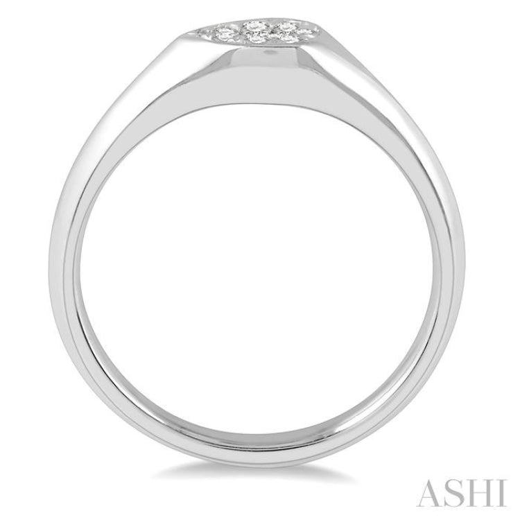 1/10 Ctw Pear Shape Lovebright Diamond Ring in 14K White Gold 1/10 Ctw Pear Shape Lovebright Diamond Ring in 14K White Gold