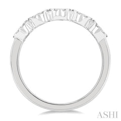 1/2 Ctw 5-Stone Lovebright Round Cut Diamond Band in 14K White Gold 1/2 Ctw 5-Stone Lovebright Round Cut Diamond Band in 14K White Gold