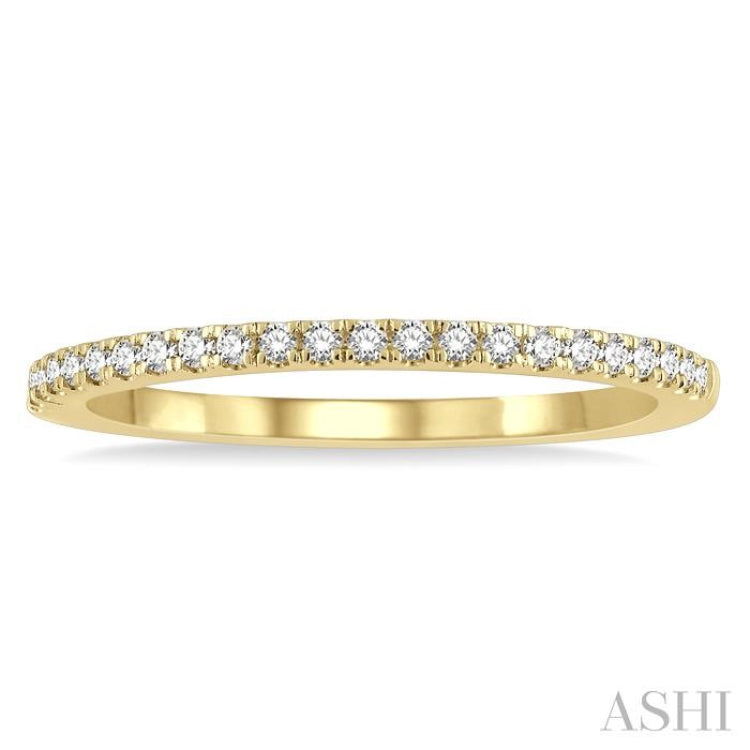 1/6 ctw Round Cut Diamond Stack Band in 14K Yellow Gold 1/6 ctw Round Cut Diamond Stack Band in 14K Yellow Gold