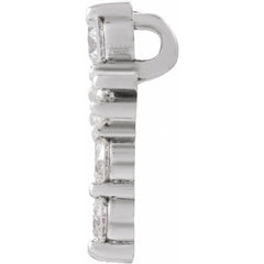 14K White 1/4 CTW Lab-Grown Diamond Pendant 14K White 1/4 CTW Lab-Grown Diamond Pendant