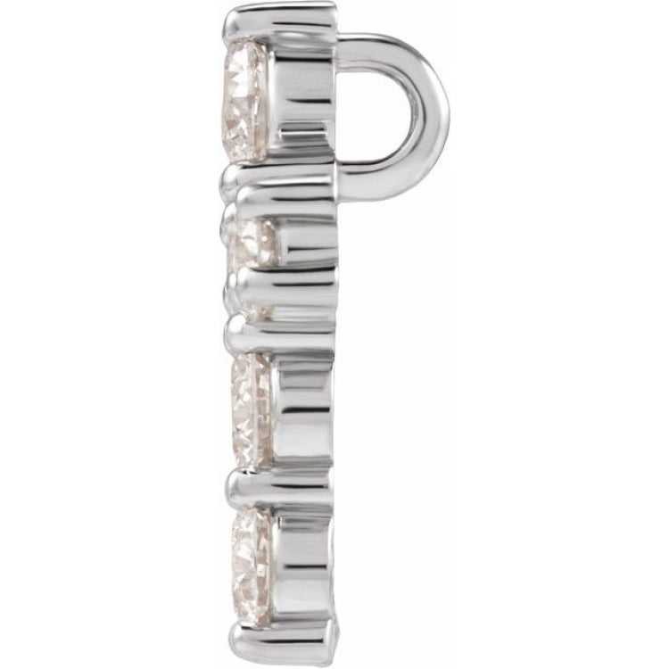 14K White 3/4 CTW Lab-Grown Diamond Pendant 14K White 3/4 CTW Lab-Grown Diamond Pendant