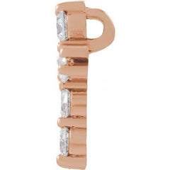 14K Rose 1/4 CTW Lab-Grown Diamond Pendant 14K Rose 1/4 CTW Lab-Grown Diamond Pendant