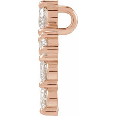 14K Rose 3/4 CTW Lab-Grown Diamond Pendant 14K Rose 3/4 CTW Lab-Grown Diamond Pendant