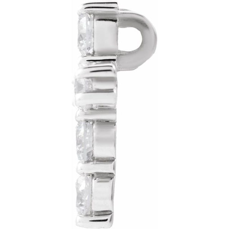 14K White 1/3 CTW Lab-Grown Diamond Pendant 14K White 1/3 CTW Lab-Grown Diamond Pendant
