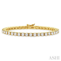 9 Ctw Square Shape Round Cut Diamond Tennis Bracelet in 14K Yellow Gold 9 Ctw Square Shape Round Cut Diamond Tennis Bracelet in 14K Yellow Gold