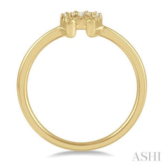 1/10 Ctw Horseshoe Charm Round Cut Diamond Petite Fashion Ring in 14K Yellow Gold 1/10 Ctw Horseshoe Charm Round Cut Diamond Petite Fashion Ring in 14K Yellow Gold