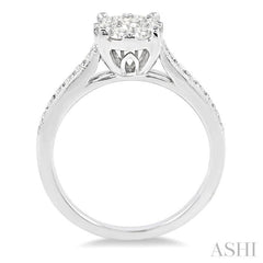 3/4 Ctw Lovebright Round Cut Diamond Engagement Ring in 14K White Gold 3/4 Ctw Lovebright Round Cut Diamond Engagement Ring in 14K White Gold