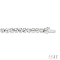 5 Ctw Round Cut Diamond 3-Prong Tennis Bracelet in 14K White Gold 5 Ctw Round Cut Diamond 3-Prong Tennis Bracelet in 14K White Gold