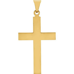 18K Yellow 39 x 25 mm Cross Pendant 18K Yellow 39 x 25 mm Cross Pendant