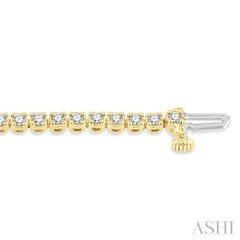 2 Ctw Round Cut Diamond Tennis Bracelet in 14K Yellow Gold 2 Ctw Round Cut Diamond Tennis Bracelet in 14K Yellow Gold