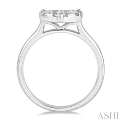 3/4 Ctw Round Cut Diamond Heart Shape Lovebright Ring in 14K White Gold 3/4 Ctw Round Cut Diamond Heart Shape Lovebright Ring in 14K White Gold